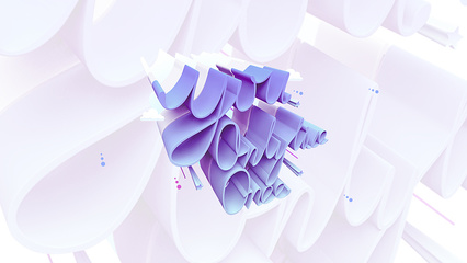 C4D立体字练习 从平面到立体——字体与字形的创意设计